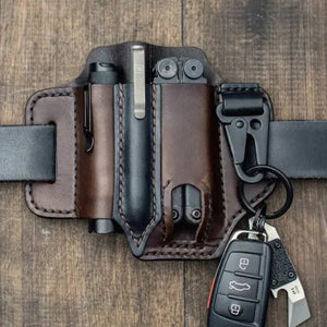 Gaine en Cuir à Boucle de Ceinture Multi-outils EDC