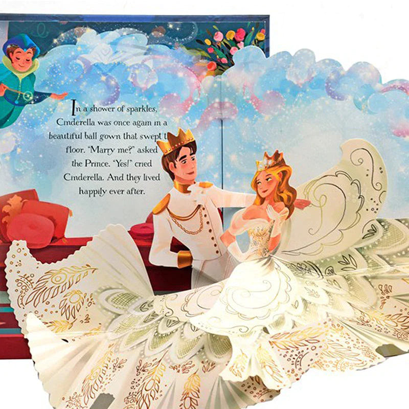 Livre d'images 3D contes de fées pop-up