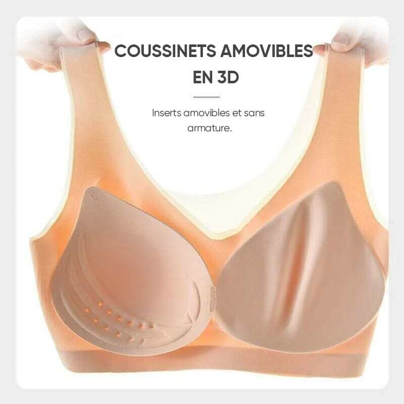 Soutien-gorge sans couture ultra-fin en soie glacée