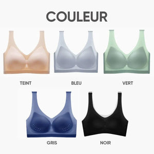 Soutien-gorge sans couture ultra-fin en soie glacée