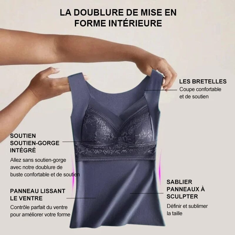 🔖Sous-vêtement thermique à soutien-gorge intégré 2 en 1✅