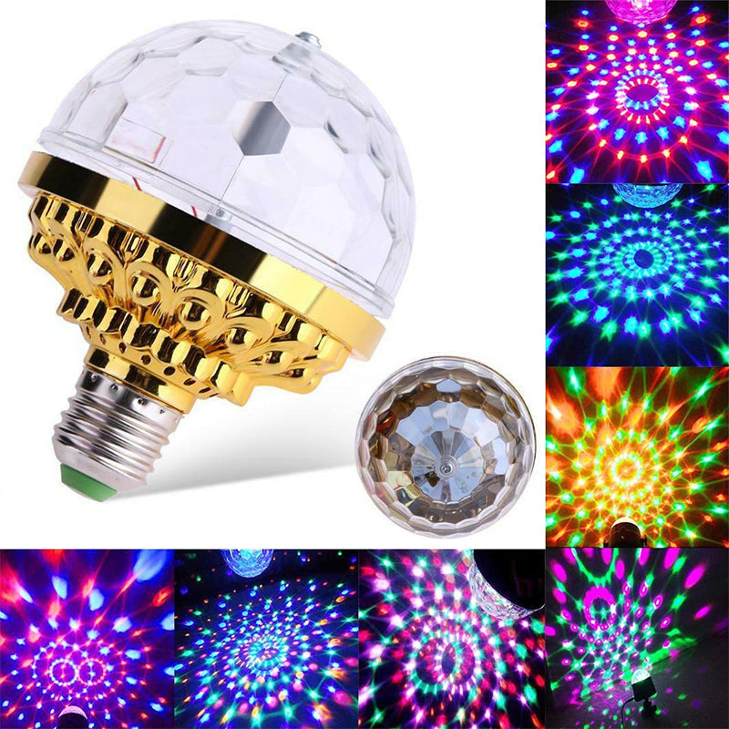 Ampoule Rotative Colorée Boule Disco LED