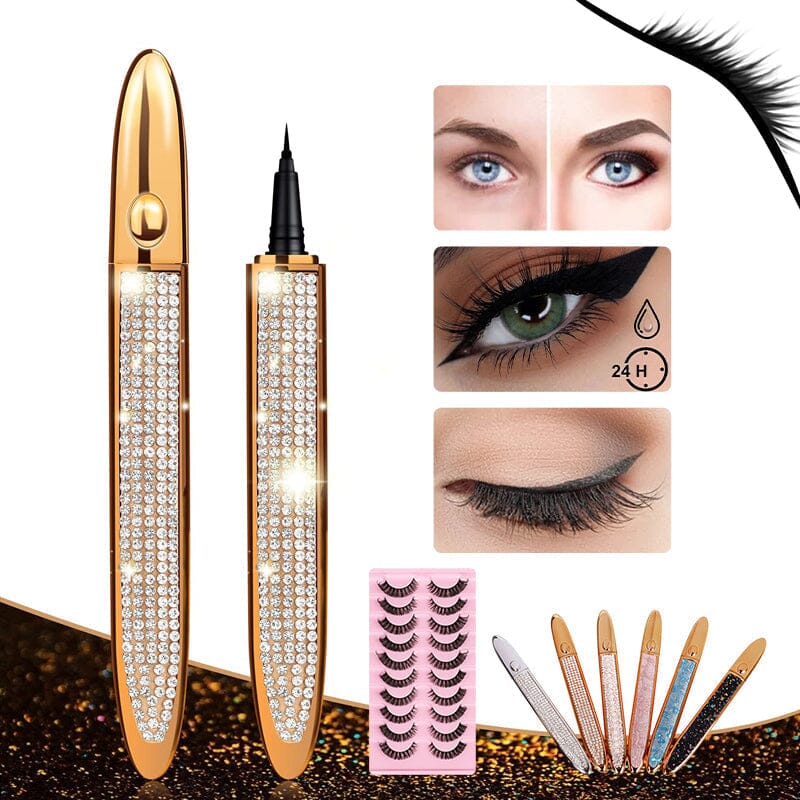 Crayon de colle pour cils Eyeliner longue durée auto-adhésif