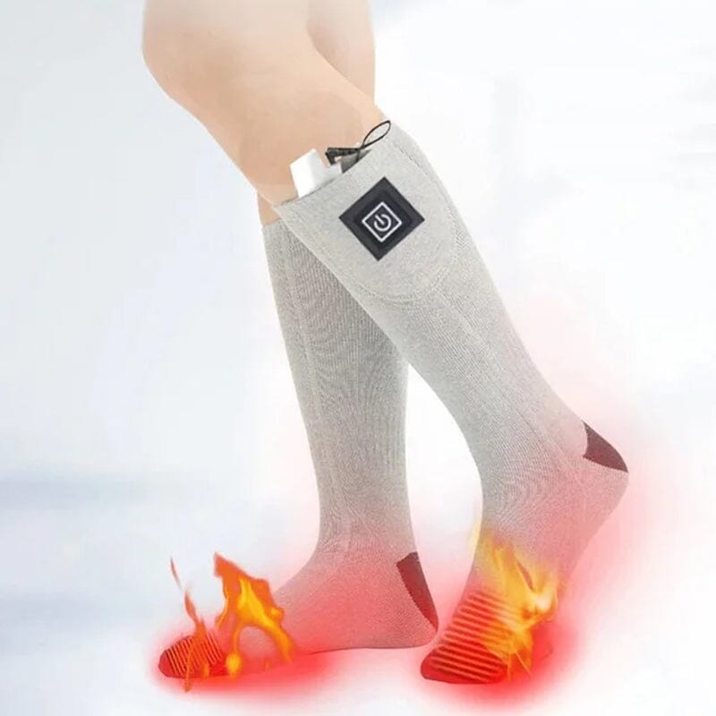 Chaussettes chauffantes à température réglable