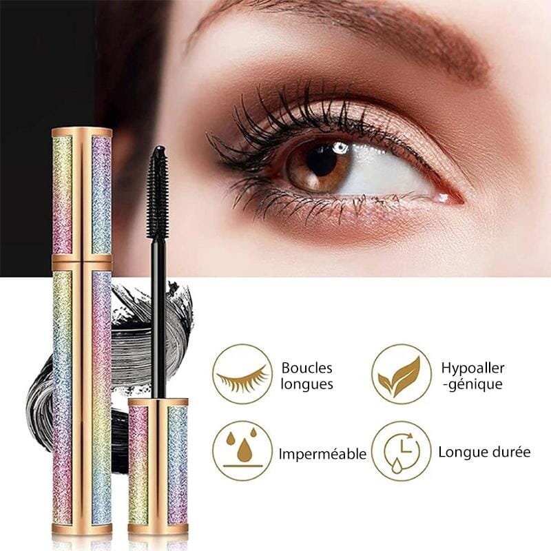 Mascara Epais en Fiber de Soie Imperméable