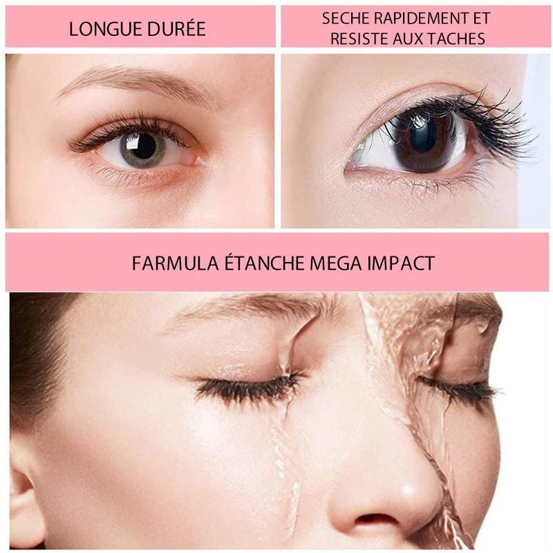 Mascara Epais en Fiber de Soie Imperméable