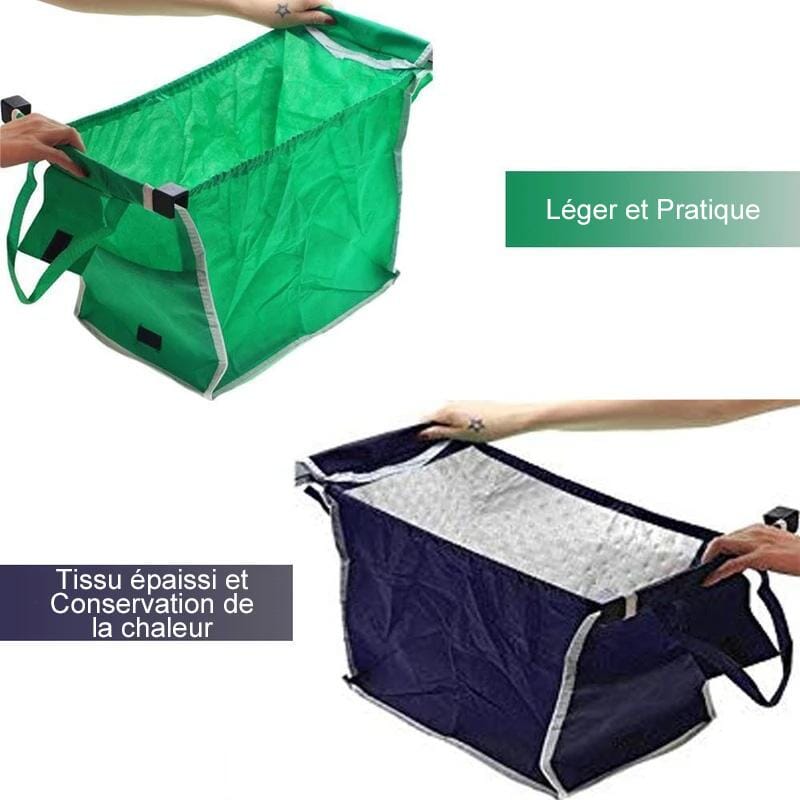 Sac à Provisions Pliable Réutilisable pour Chariot