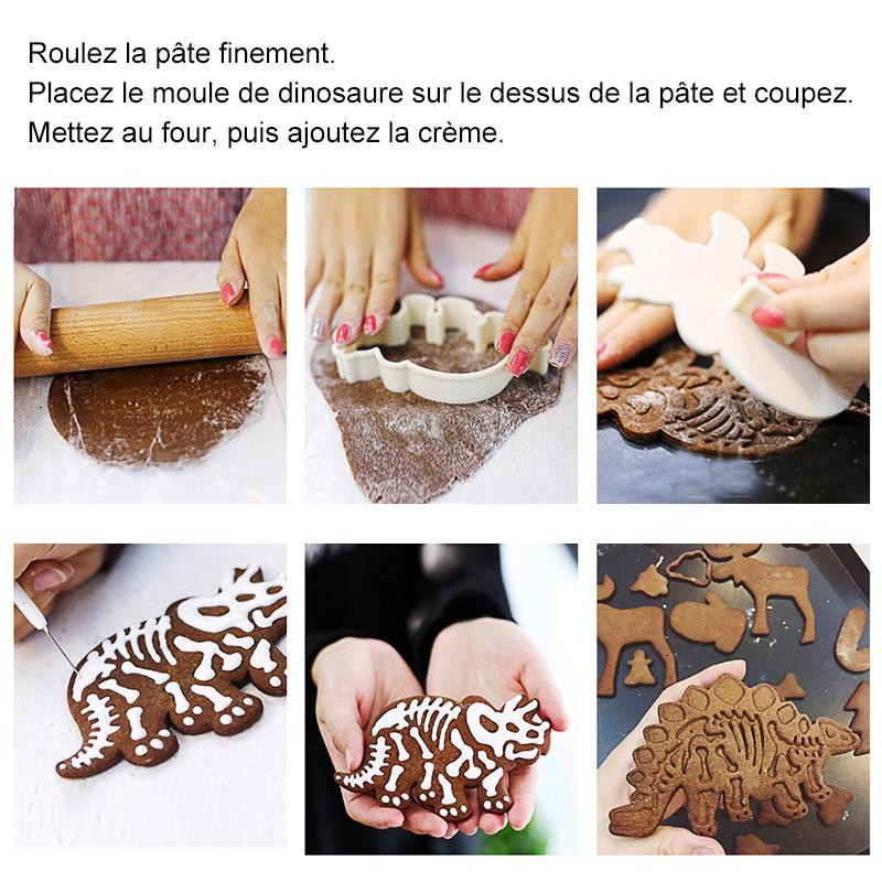 Moules à Biscuits Dinosaures (kit de 3 pièces)