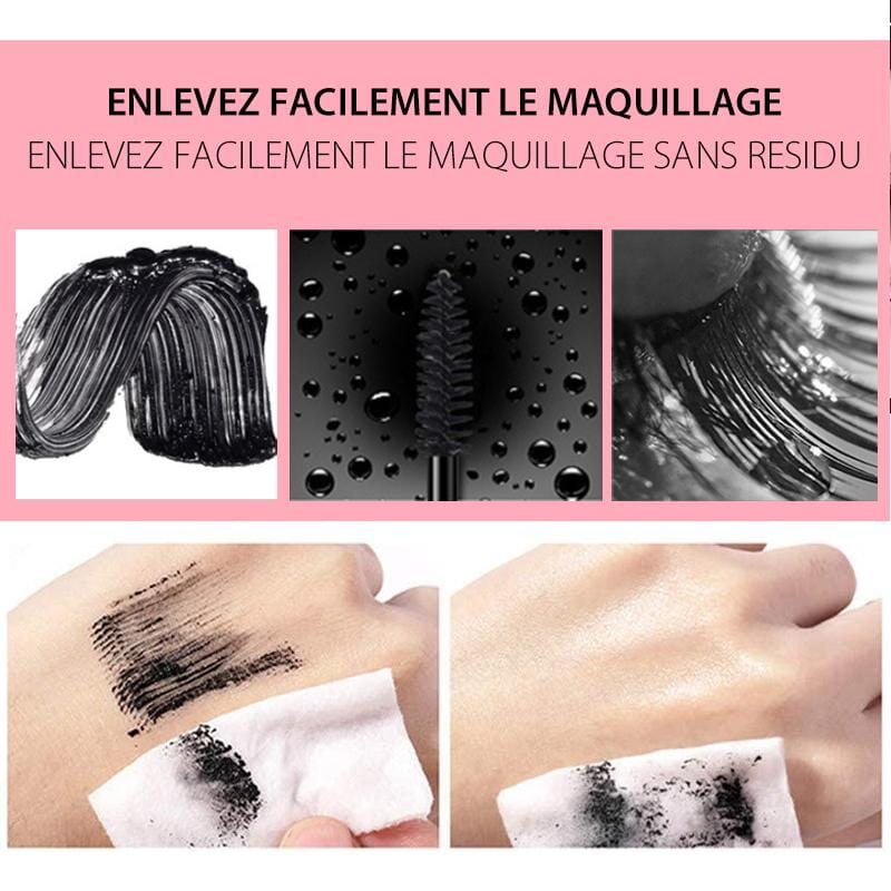 Mascara Epais en Fiber de Soie Imperméable