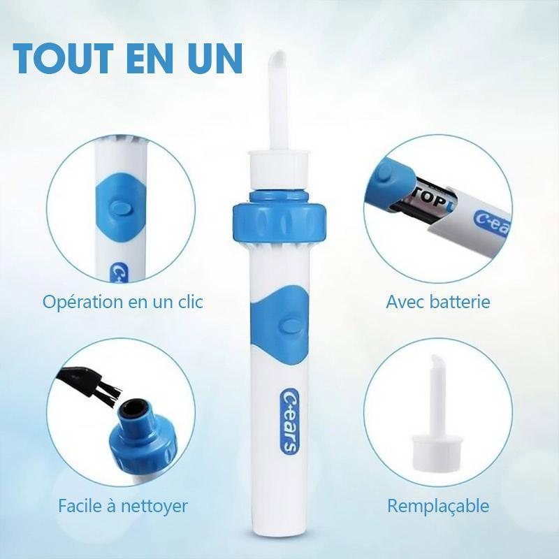 Aspirateur vibrant pour enlever le cérumen