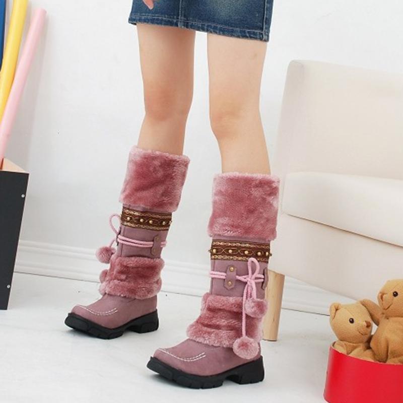 Rhinoblanc™ Bottes au Genou Chaudes pour Femmes en Hiver