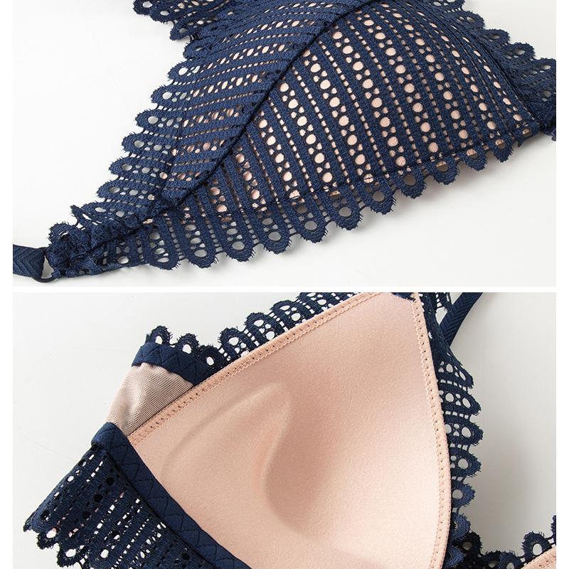 Soutien-gorge Respirant en Dentelle à Boucle avant