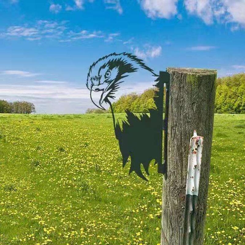 Décoration extérieure d'art en métal de ferme