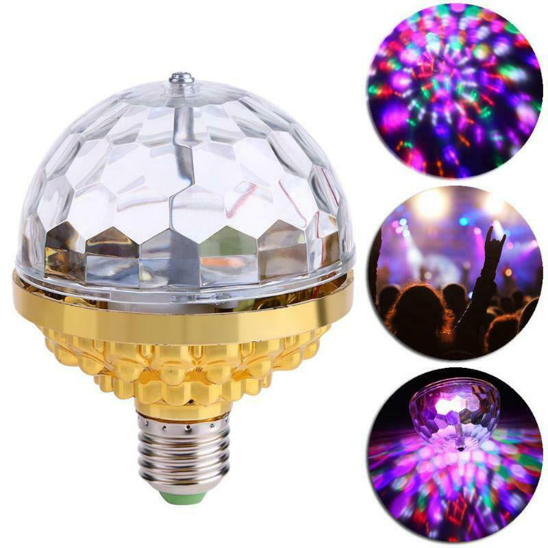 Ampoule Rotative Colorée Boule Disco LED