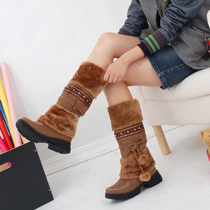 Rhinoblanc™ Bottes au Genou Chaudes pour Femmes en Hiver