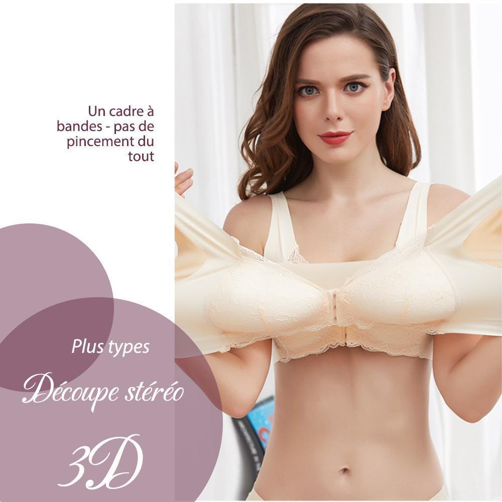 Ciaovie™ Soutien-Gorge Respirant Extra-Élastique Fermeture Frontale Sans Anneau en Acier - ciaovie