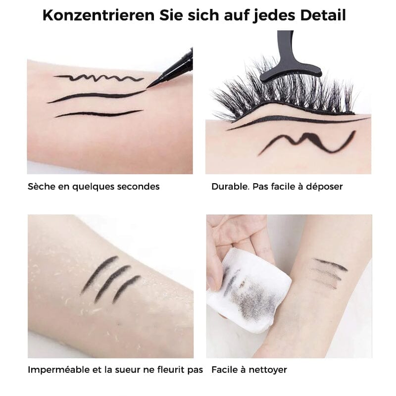 Crayon de colle pour cils Eyeliner longue durée auto-adhésif