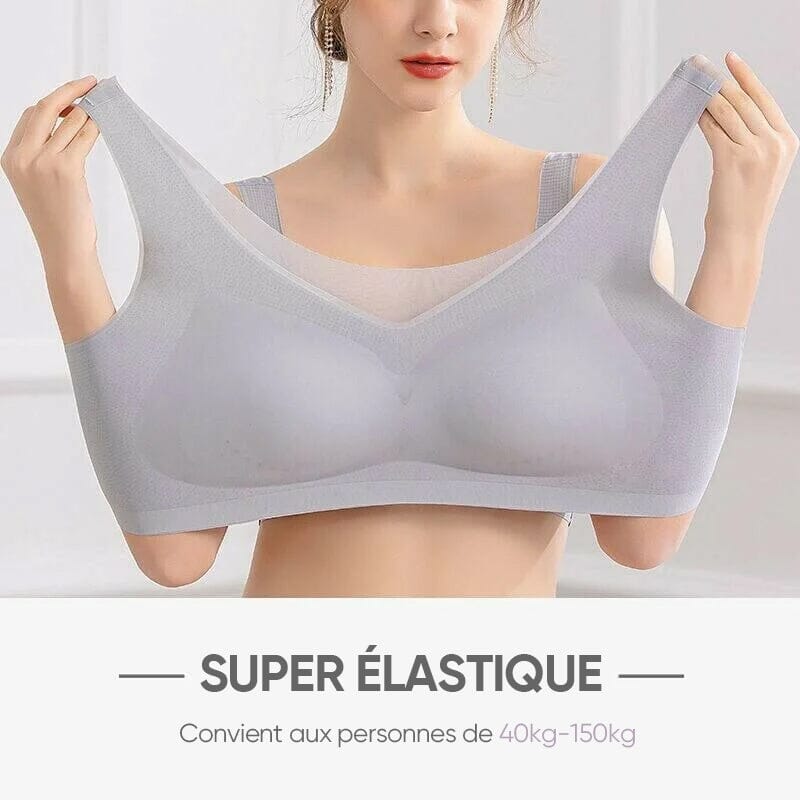 Soutien-gorge sans couture ultra-fin en soie glacée