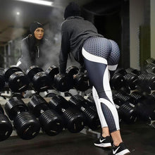 Charger l&#39;image dans la galerie, Pantalon de yoga imprimé géométrique taille haute