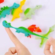 Charger l&#39;image dans la galerie, Jouets de doigt de dinosaure de fronde(10 pièces, couleurs aléatoires)