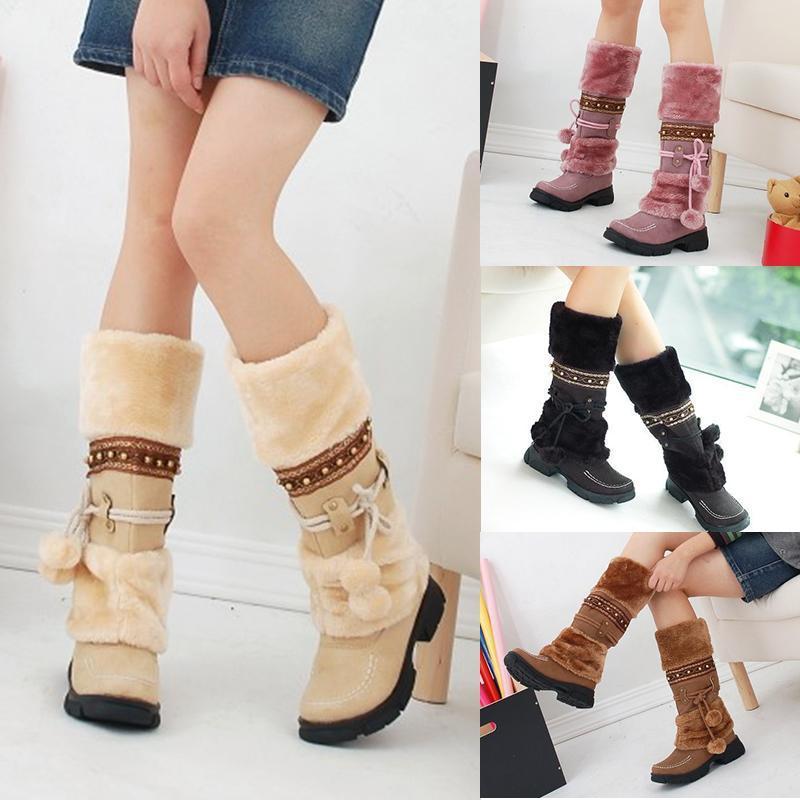 Rhinoblanc™ Bottes au Genou Chaudes pour Femmes en Hiver